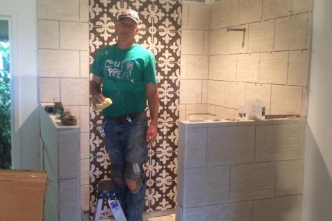 Blaine Sr Curb Appeal Construction Bathroom Remodel Walk in Shower