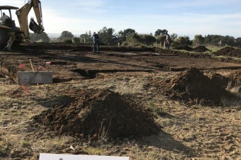Digging Foundation Curb Appeal Construction New House Builders
