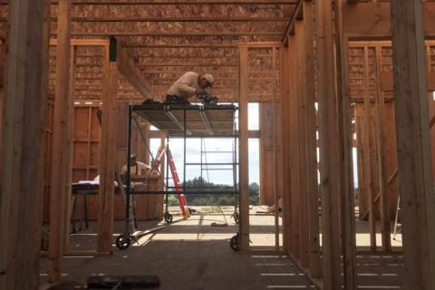 Curb Appeal Construction New House Construction Framing upper walls and floor system 