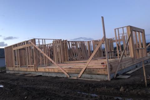 Curb Appeal Construction New House Construction Framing walls 