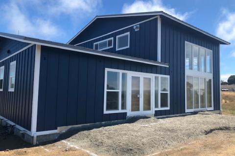 Curb Appeal Construction New House Construction Patio door glass 