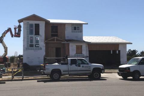 Curb Appeal Construction New House Construction Sheeting and moister barrier 