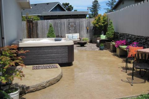 Decorative Concrete Patio Curb Appeal Construction