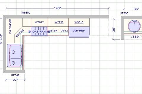Kitchen Plans Curb Appeal Construction Floor Plan