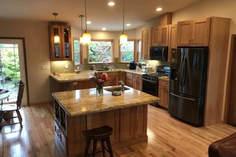 Open Concept Kitchen Shaker Curb Appeal Construction